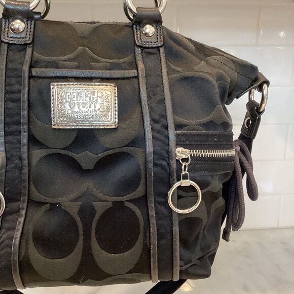 Coach Poppy Signature Spotlight Small Convertible Tote Shoulder Bag 13843 - Picture 4 of 14